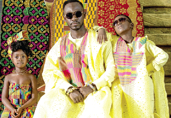 Okyeame Kwame with children